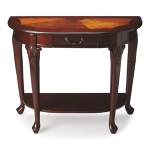 Butler Specialty Demilune Console Table In Plantation Cherry