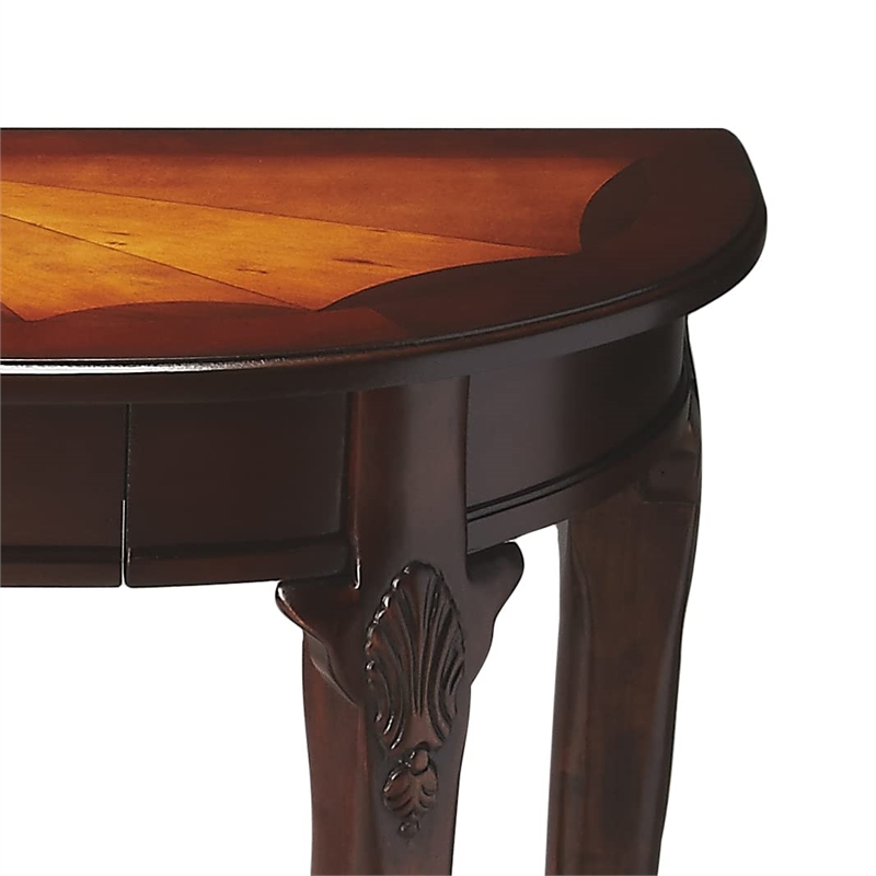 Butler Specialty Demilune Console Table In Plantation Cherry