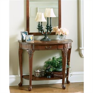 butler specialty demilune console table in plantation cherry