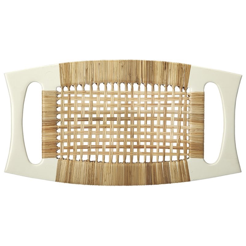 Butler Specialty Foot Stool In White And Natural