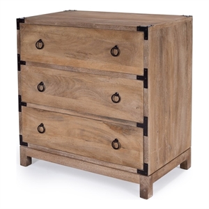 Butler Specialty Company Forster Wood Campaign Chest - Natural Brown