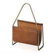Butler Specialty Rupert Leather Magazine Basket in Brown