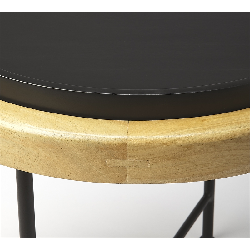 Butler Specialty Rochester Wood and Metal Accent Table in Black