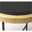 Butler Specialty Rochester Wood and Metal Accent Table in Black