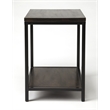 Butler Specialty Landry Wood and Metal End Table in Brown