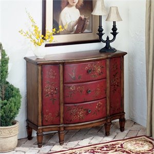 butler specialty artists' originals console cabinet in painted red
