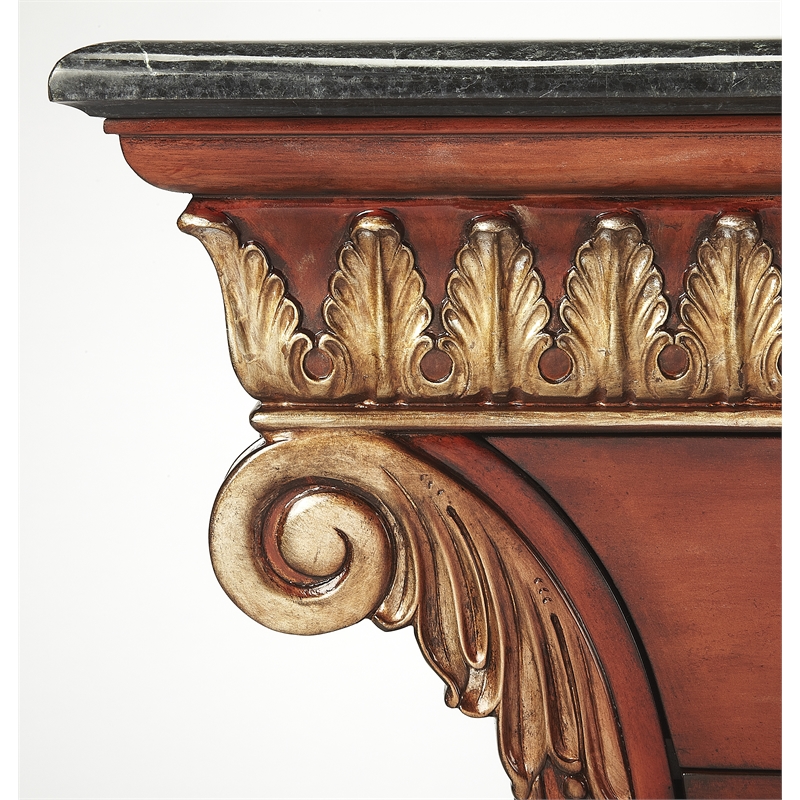 Butler Specialty Connoisseur'S 3 Drawer Accent Chest With Fossil Stone Top