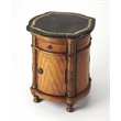 Butler Specialty Heritage Fossil Stone Top Drum End Table