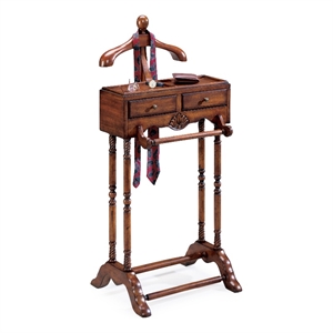 Butler Specialty Company Petrov Wood Valet Stand - Cherry Brown