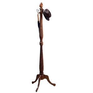 Butler Specialty Company Traditional Wood Costumer Coat Rack in Cherry