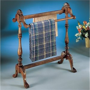 butler specialty wood blanket stand in plantation cherry finish