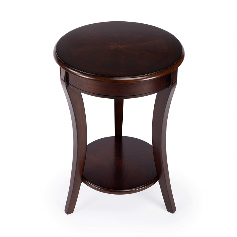 Butler Specialty Traditional Round Accent Table In Plantation Cherry