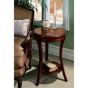 Butler Specialty Traditional Round Accent Table in Plantation Cherry