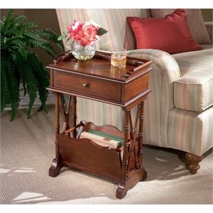 butler specialty traditional martini table in plantation cherry