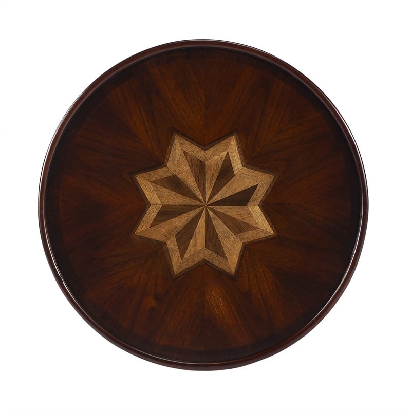 Butler Specialty Company End Table Coffee Accent Table Round in Wood - Brown