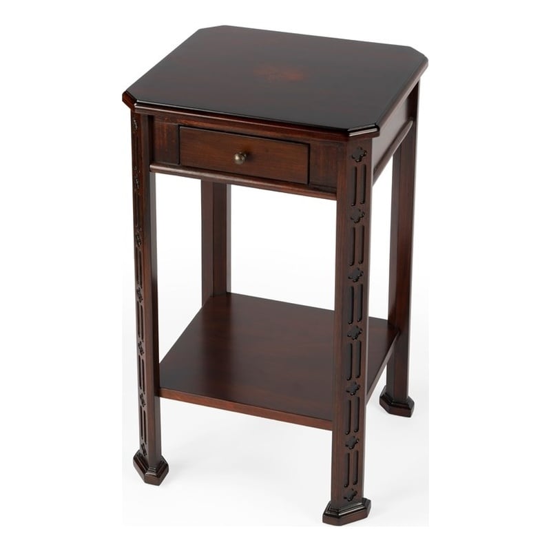 Butler Specialty Pull Out Drawer Accent Table In Plantation Cherry