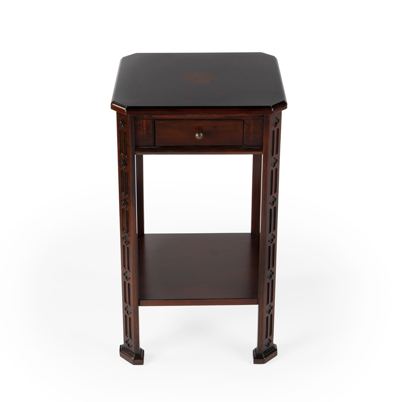 Butler Specialty Pull Out Drawer Accent Table In Plantation Cherry