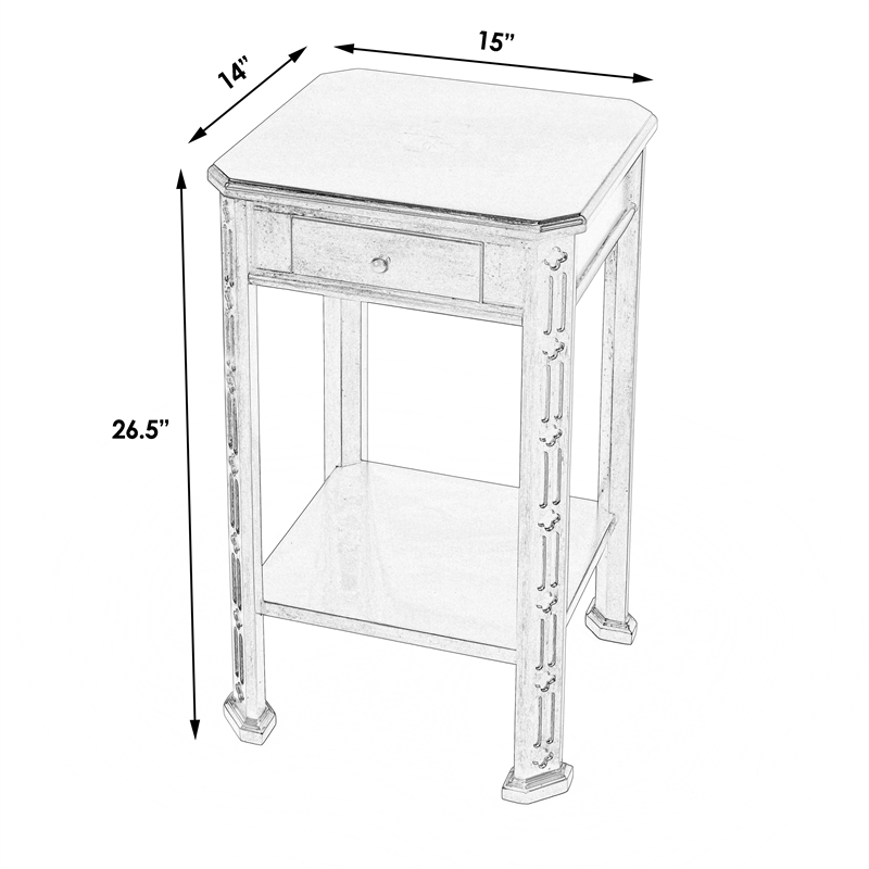 Butler Specialty Pull Out Drawer Accent Table In Plantation Cherry