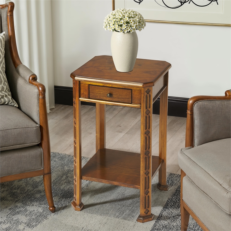 Butler Specialty Accent Table In Olive Ash Burl Finish