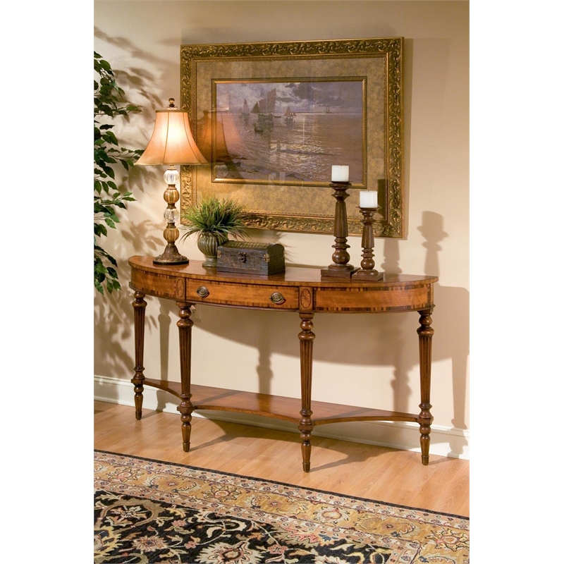 Butler Specialty Demilune Console Table In Connoisseur'S Finish
