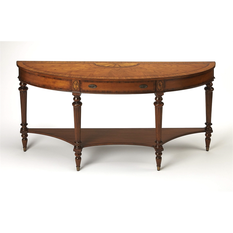 Butler Specialty Demilune Console Table In Connoisseur'S Finish