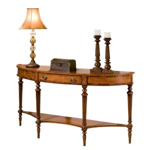 butler specialty demilune console table in connoisseur's finish