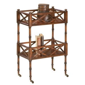 butler specialty traditional serving cart in plantation cherry