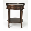 Butler Specialty Transitional Round Accent Table In Plantation Cherry