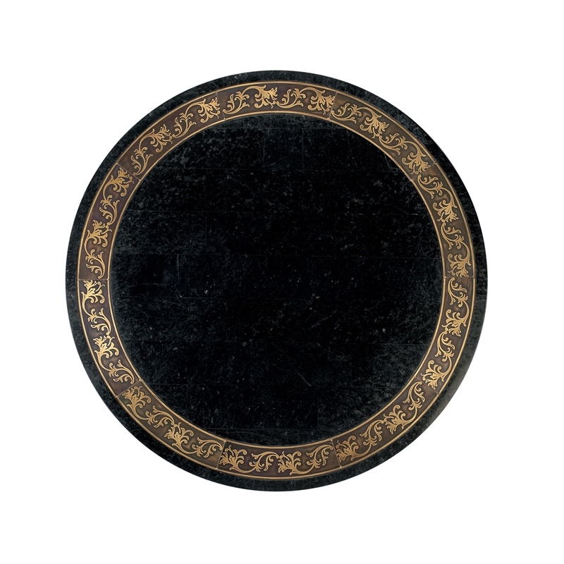 Butler Specialty Company Lafayette Round Stone Side Table - Black