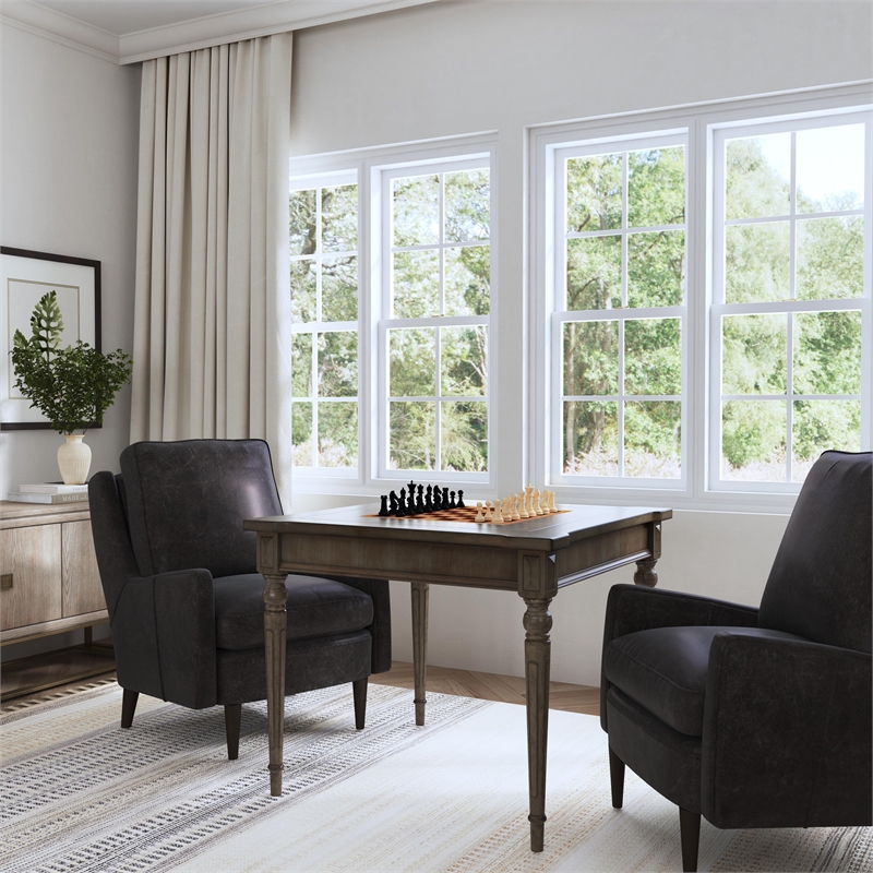 Butler Vincent Silver Satin Multi Game Table