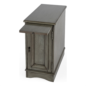 Butler Specialty Company Harling Cabinet End Table - Silver Satin Gray