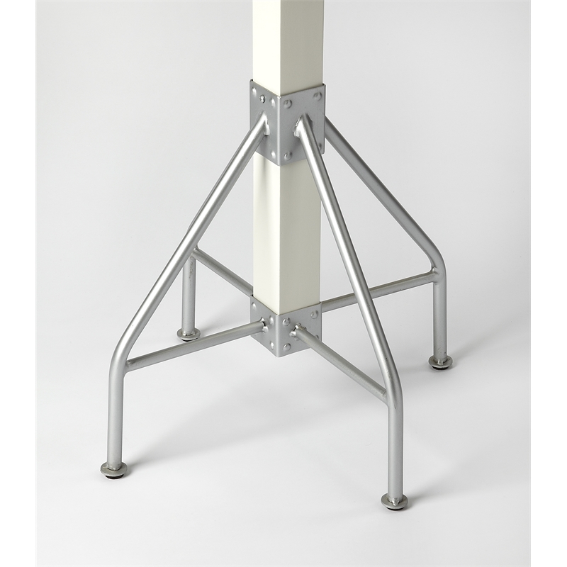 Butler Specialty Company Logan Wood Coat Rack/Tree - White / Silver
