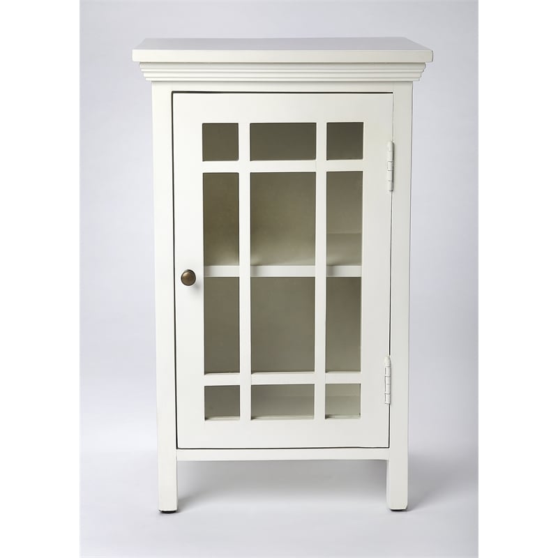 Butler Specialty Baxter Glossy Chairside Chest In White