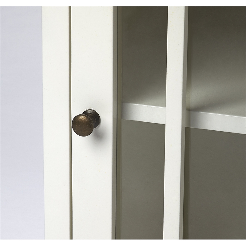 Butler Specialty Baxter Glossy Chairside Chest In White