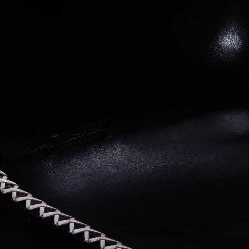 Butler Specialty Inland Leather Side Chair in Black