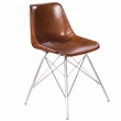 Butler Specialty Inland Leather Side Chair in Light Brown