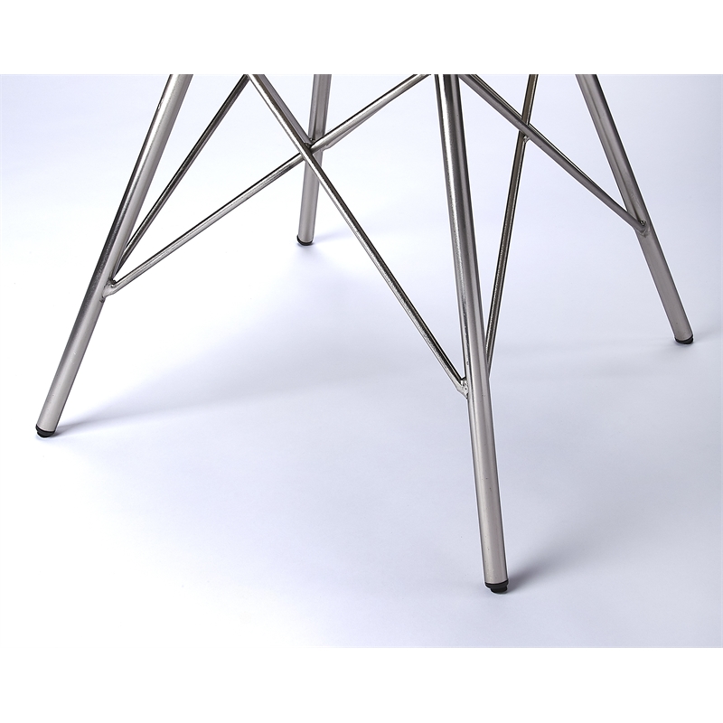 Butler Specialty Inland Leather Side Chair in White