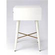 Butler Specialty Delridge End Table In White And Gold