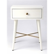 Butler Specialty Delridge End Table In White And Gold