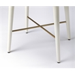 Butler Specialty Delridge End Table In White And Gold