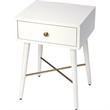 Butler Specialty Delridge End Table In White And Gold
