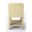 Butler Specialty Company Amelle Raffia 2-Drawer Nightstand - Cream