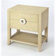 Butler Specialty Company Amelle Raffia 2-Drawer Nightstand - Cream