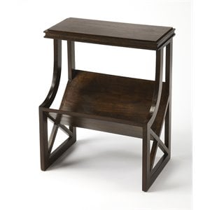 butler specialty pascal wood book table in dark brown
