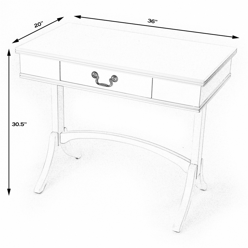 Butler Specialty Company Alta Wood Writing Desk - Black