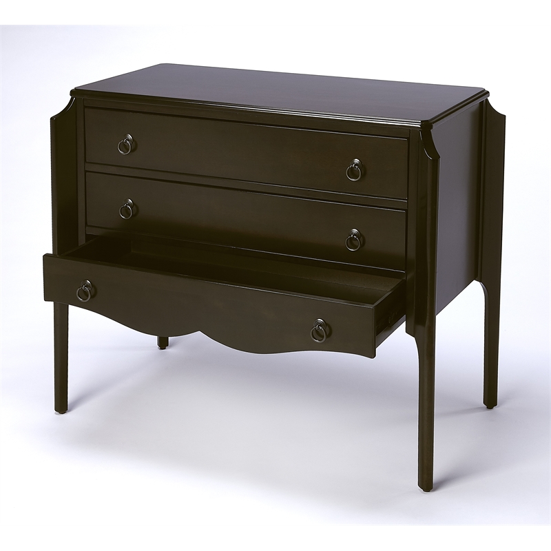 Butler Specialty Wilshire 3-Drawers Accent Chest in Dark Brown