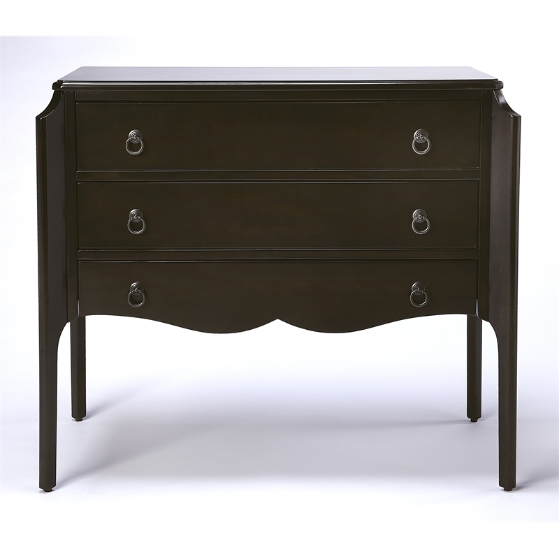 Butler Specialty Wilshire 3-Drawers Accent Chest in Dark Brown