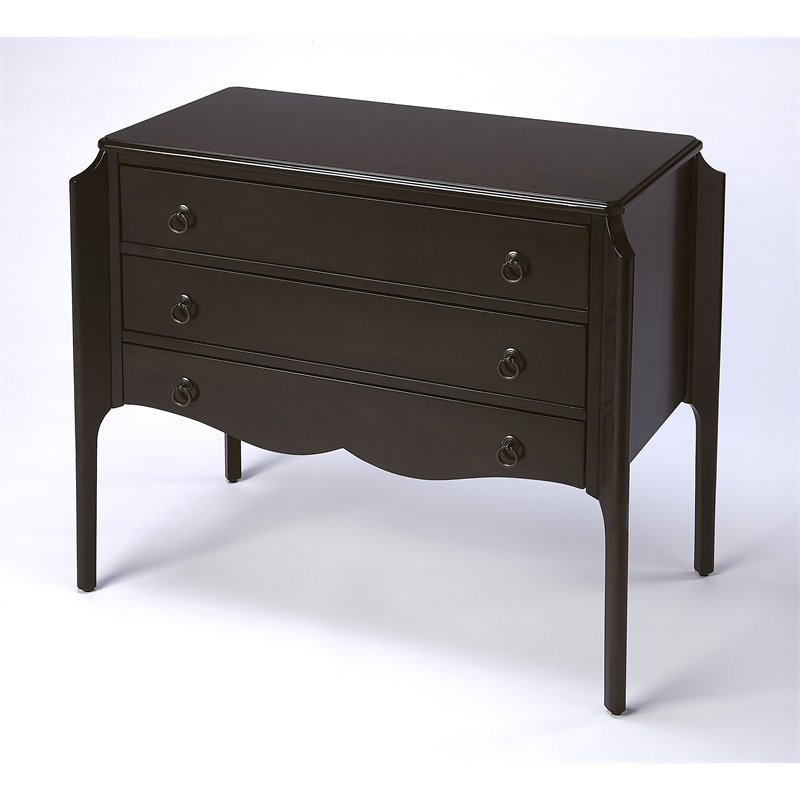 Butler Specialty Wilshire 3-Drawers Accent Chest in Dark Brown