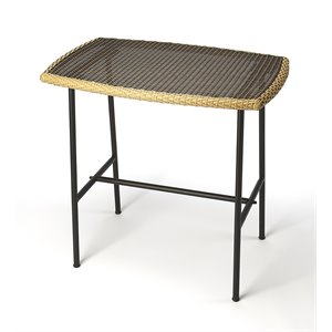 Butler Specialty Freeport Rattan and Iron Pub Table in Brown