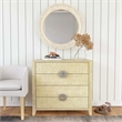 Butler Specialty Amelle Raffia 4 Drawer Accent Chest In Beige